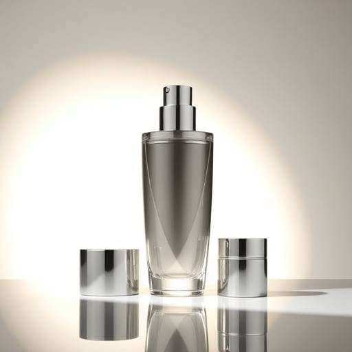 Prodotto di lusso elegante su uno sfondo minimalista, con luce d'accento.